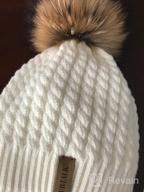 img 1 attached to Women'S Winter Knit Fur Bobble Pom Pom Beanie Hat review by Betsy Clark
