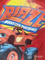 img 1 attached to Nickelodeon's Blaze and the Monster Machines Boys' Short Sleeve T-Shirt: Rev Up Your Style! review by Chris Fields