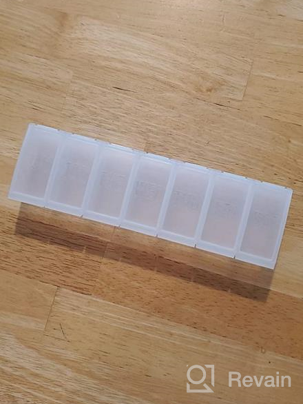 img 1 attached to Barhon Large Capacity Weekly Pill Organizer Box With 7 Day Compartments For Vitamins, Medicine, Supplements And Fish Oil review by Regina Poe