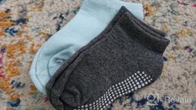img 3 attached to Keep Your Little One Safe And Comfy With CozyWay Non-Slip Toddler Ankle Socks: Low Cut Baby Socks With Grips In 12/14/15 Pairs For Girls And Boys!