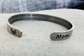 img 8 attached to In Loving Memory Bracelet - Meaningful Sympathy Cuff for Loss of 🌹 Mother, Father, Grandma, Grandpa, Husband, Brother, Sister - Grief Jewelry & Remembrance Bangle