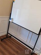 img 1 attached to Magnetic Whiteboard Easel With Adjustable Height For Classroom, Teachers, Home Schooling And Office - 36X24 Inch Dry Erase Board review by Steven Bush