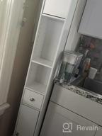 img 1 attached to White Bathroom Tall Cabinet With Drawer & Shelves - Haotian BZR34-W review by Frank Rivera