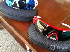 img 8 attached to TOREGE поляризованные спортивные солнцезащитные очки для мужчин женщин Велоспорт Бег Вождение Рыбалка Гольф Бейсбол очки TR02 Модернизированный