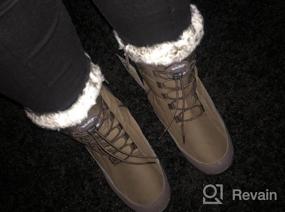 img 7 attached to Stay Warm And Stylish With DailyShoes Women'S 2-Tone Knee High Cowboy Snow Boots