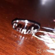 img 1 attached to Woman'S Custom Name Ring: Personalize With 1-3 Children'S Names, Dainty Sterling Silver Statement Jewelry For Mother'S Day, Birthday, Or Anniversary Gifts review by Stuart Dunn