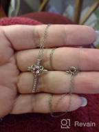 img 1 attached to Teen's or Women's Heart Gem Cross Pendant Necklace in Sterling Silver review by Tasha Fisher