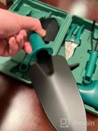 img 1 attached to 5-Piece Garden Tool Set - Gardening Hand Tools Kit With Tool Box For Yard Or Indoor Planting - Small Garden Essentials Gift For Gardeners And Lovers. review by Nick Colton