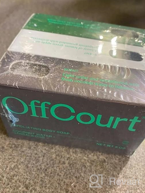 img 1 attached to OffCourt Exfoliating Body Soap - Best Cleansing Soap with Medium Strength Fresh Fig Leaves Scent for all Skin Types, Non-Drying Bar, 5oz 1 Pack; Perfect for Men and Women review by Bill Escobar