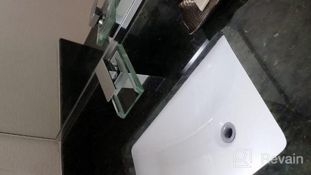 img 1 attached to Chrome LED Bathroom Sink Faucet With Glass Waterfall Spout - Single Or 3 Hole Installation, 4 Inch Centerset - Stylish And Functional Bathroom Faucet review by Josh Cox