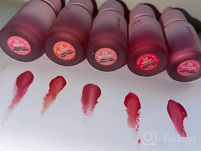 img 1 attached to Peripera Ink The Velvet Lip Tint: High Pigment & Long-Lasting In Red And Nude Shades - Vegan & Gluten-Free review by Jamie Sorenson