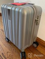 img 1 attached to Lightweight 20'' Hardside Suitcase With Spinner Wheels & TSA Lock - Hanke Upgrade Airline Approved Carry On Luggage review by Trey Angus