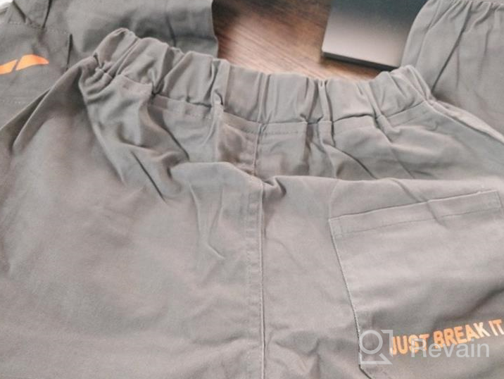 img 1 attached to 👖 Comfy and Versatile Boys' Casual Joggers: Elastic Outdoor Trousers in Stylish Design review by James Hounds
