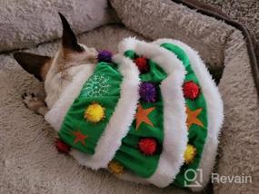 img 6 attached to Small Dog Cat Christmas Tree Costume Funny Pet Cosplay Outwear Coat Apparel Hoodie