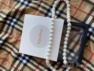 img 1 attached to High Luster White Shell Pearl Necklace For Men And Women - 6-12Mm Strand, 18-20 Inches - Complete With Exquisite Jewelry Box review by Randy Basque