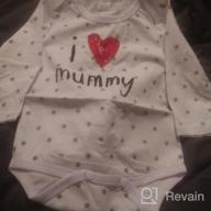 img 1 attached to Organic Cotton Long Sleeve Footed Romper For Newborns - "I Love Mommy And Daddy" Jumpsuit review by Luckie Coonrod