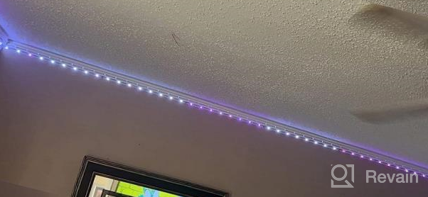 img 1 attached to Tenmiro 32.8Ft RGB LED Smart Music Sync Color Changing Strip Lights With Remote For Bedroom, Kitchen, Home, TV, Parties And Festivals review by Byron Lucas