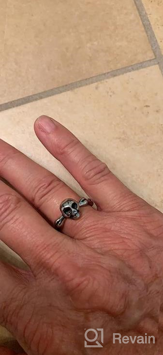 img 1 attached to Stainless Steel Skull Biker Ring review by Matthew Evans