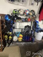 img 1 attached to Mythinglogic Garage Storage System With Baskets And Hooks - Ideal Sports Equipment Organizer And Garage Ball Storage For Indoor/Outdoor Use review by Jeff Robeson
