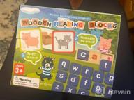 img 1 attached to 121PC Wooden Short Vowel Reading Toy Set For Kids: Montessori Learning Blocks, Sight Words Flashcards, And Spelling Tools - Perfect For 3 To 5-Year-Olds review by Jason Nguyen