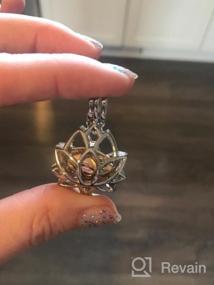 img 5 attached to 🌸 Hollow Lotus Flower Cremation Necklace: A Beautiful Memorial Urn Locket Jewelry for Ashes - Keepsake Necklace for Loved Ones