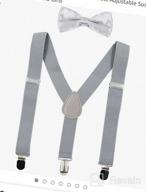 img 1 attached to 👔 Adjustable Girls and Boys Hanerdun Suspender Bowtie Accessories review by Carlos Damain