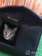 img 1 attached to Rest-Eazzzy Cat House For Outdoor Cats, Weatherproof And Insulated Feral Cat House With Mat And Clip, Easy To Put Together, Selfwarming Cat Shelter For Winter, Never Blow Away (Grey, Canopy House X 1) review by Jeremiah Butler