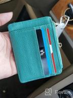img 1 attached to Women'S Minimalist RFID Credit Card Holder With Keychain: Sleek Front Pocket Wallet For Coins And Cards review by Brett Tierney