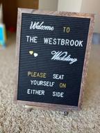 img 1 attached to Rustic Double Sided Felt Letter Board - Organize Your Space With 750 Precut Letters And Cursive Words For Home Or Office Display review by Craig Kimball