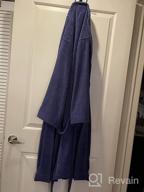 img 1 attached to Cotton Comfort: The Ultimate Bathrobe Housecoat for Unmatched Toweling Bliss review by Aaron Ethridge