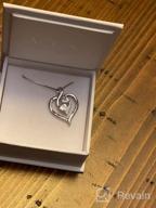 img 1 attached to YFN Nana Mom Gifts: 925 Sterling Silver Mother and Child Love Heart Pendant Necklace - Perfect Jewelry Gifts for Grandmother, Mom, Daughter, and Wife review by Jeff Perez