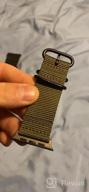 img 1 attached to Extra Large Olive Nylon Replacement Watch Band By CARTERJETT - Compatible With Apple Watch Series 8/7/6/5/4/3/2/1 & SE - 45Mm/44Mm/42Mm XXL Army Green Sport Strap review by Josh Clifton
