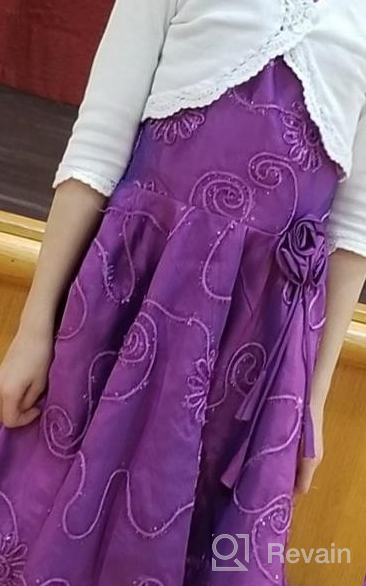 img 1 attached to 👗 Vintage Floral Purple Girls' Dresses - BlackButterfly Audrey Clothing review by Mary Gilbert