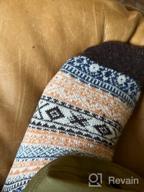 img 1 attached to 🧦 5-Pack Women's Winter Wool Socks - Cozy Cabin Warmth, Thick Knitted Crew Soft Socks - Perfect Gifts for Women review by Mod Kindred