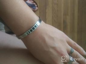 img 5 attached to Yiyang Name Bangle: Personalized Bracelet Jewelry Gift for Teen Girls and Women