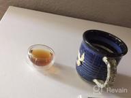img 1 attached to Set Of 4 Kitchables Insulated Glass Tea Cups For Hot Tea - Durable Borosilicate Glass Mug - Elegant And Fancy Small Tea Cups (2.5Oz) review by Matt Tebow
