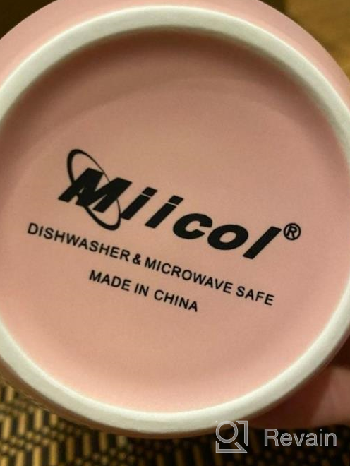 img 1 attached to Miicol Large Ceramic Coffee Mug - 16 Oz Tea And Mulled Drinks Cup, Perfect Gift For Home Or Office Use! Dishwasher And Microwave Safe, Elegant Frosted Surface In Pink review by Frank Rivera