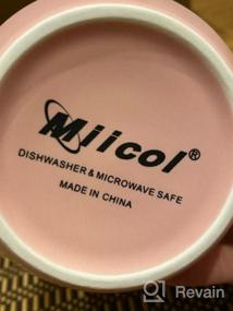 img 6 attached to Miicol Large Ceramic Coffee Mug - 16 Oz Tea And Mulled Drinks Cup, Perfect Gift For Home Or Office Use! Dishwasher And Microwave Safe, Elegant Frosted Surface In Pink