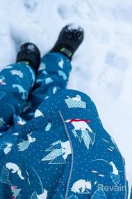 img 7 attached to Waterproof Cozy-Dry Rain/Snow Pants for 💧 Kids by JAN & JUL, with Fleece Lining
