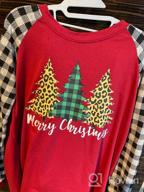 img 1 attached to Women'S Plaid Splicing Christmas Truck Tree Long Sleeve Raglan T-Shirt - Perfect For The Holiday Season! review by Lance Alvarez