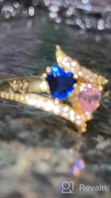 img 6 attached to Персонализированное кольцо-обещание с камнем от JewelOra'S - идеально подходит для пар и друзей!