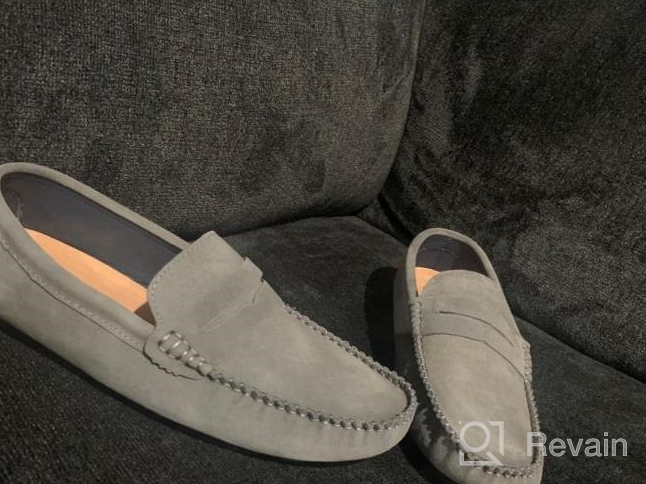 img 1 attached to Classic Leather Moccasins Zong 10.5 Men's Loafers by YiCeirnier: Stylish and Durable Shoes review by Paul Dye