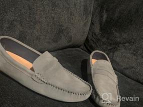 img 6 attached to Classic Leather Moccasins Zong 10.5 Men's Loafers by YiCeirnier: Stylish and Durable Shoes