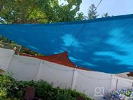 картинка 1 прикреплена к отзыву SUNLAX 12'x12'x12' Grey Triangle Sun Shade Sail - Outdoor Patio 🌞 Pergola Cover with UV Block, Canovas Canopy Shade for Sunshade Sails Covers от George Marquez
