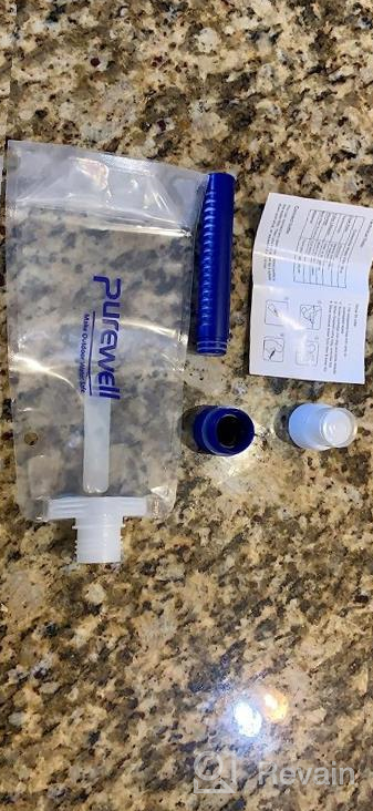 img 1 attached to Portable Water Filtration Canteens For Hiking And Emergency Preparedness - Lightweight, BPA-Free And Leak-Proof Water Container With Squeeze Filter System review by Vinny Howard