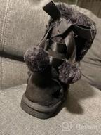img 1 attached to Adorable Animal Printed Winter Boots For Toddlers And Little Kids - KRABOR Suede Snow Shoes With Cozy Cotton Lining (Sizes 5-13) review by Veronica Williams