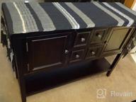 img 1 attached to P PURLOVE Console Table Buffet Sideboard Sofa Table With Four Storage Drawers Two Cabinets And Bottom Shelf (Espresso) review by Daniel Casper
