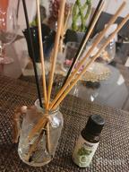 картинка 1 прикреплена к отзыву Hossian Natural Rattan Reed Диффузорные палочки для аромата аромата - набор из 25 X 7 "X 3 мм основных цветовых палочек с многоразовыми стеклянными бутылками и сменными тростниковыми палочками от Michael Daniels