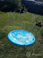 картинка 1 прикреплена к отзыву Summer Fun For Kids And Pets: Thicken Outdoor Splash Pad With Sprinklers, Water Toys, And Kiddie Pool от John Mahfood
