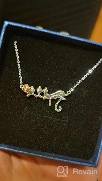 img 1 attached to 🌙 I Love You to The Moon and Back Opal Heart Necklace - Perfect Mother's Gift or Girlfriend Jewelry review by Brandon Battaglia